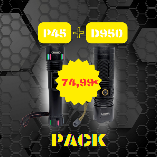 "PACK LAMPE TORCHE PUISSANTE"
